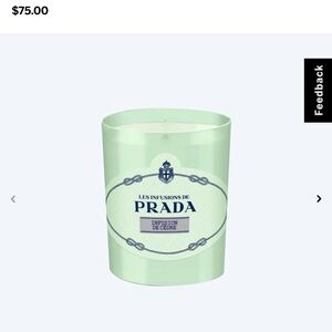 PRADA Candle NIB Bougie Parfume Scented Candle in Infusion de Cedre